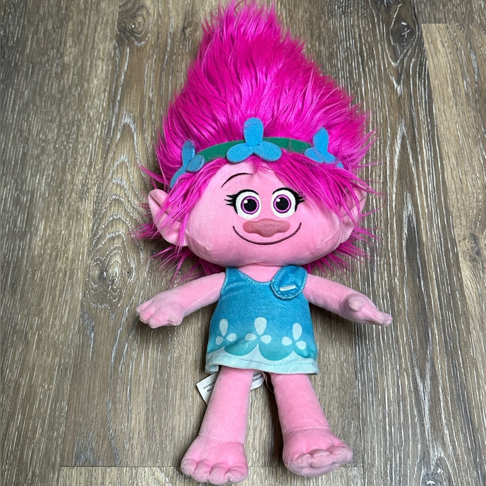 Trolls Poppy Pink Plush 18" Dreamworks Trolls Movie Plush Doll Stuffed Toy 2016
